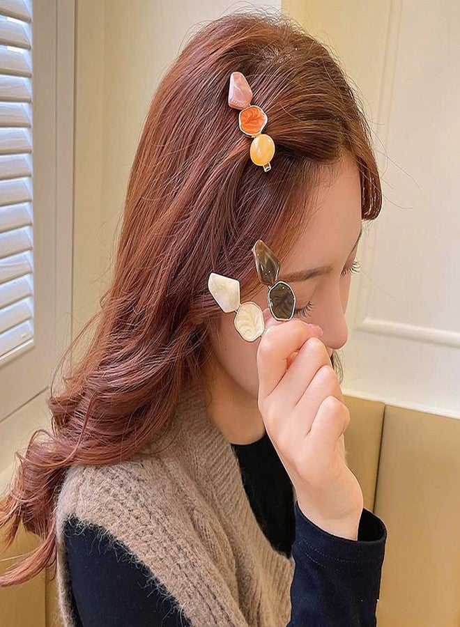 Sinide Hair Clips for Women-6 Pack Acrylic Pearl Hair Clip Handmade Hair Pins Gifts for Girls Hair Barettes for Women Fashion Hair Accessories for Party Wedding - Image 4