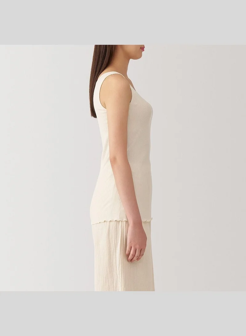 MUJI Smooth Ribbed Bra Tank Top