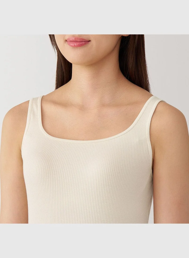 MUJI Smooth Ribbed Bra Tank Top