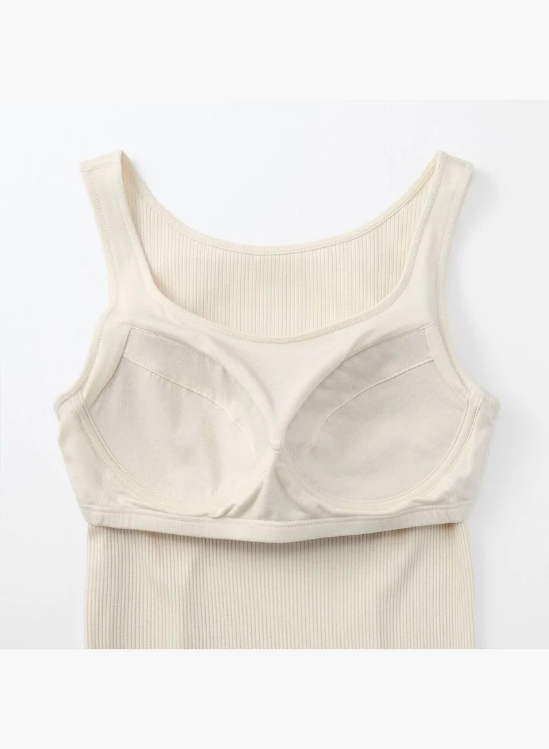 MUJI Smooth Ribbed Bra Tank Top