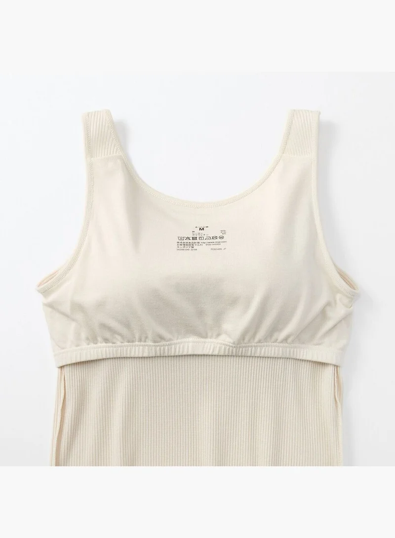 MUJI Smooth Ribbed Bra Tank Top