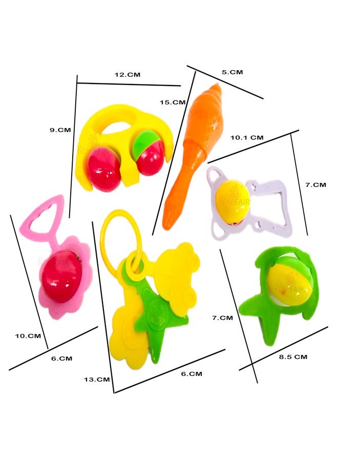 ROSEFAIR Baby Rattles Toys Set, Infant Grab Shake Rattle, Sensory Teether, Development Learning Music Sound Toy, Newborn Birthday Gift (MULTI-10) - Image 3