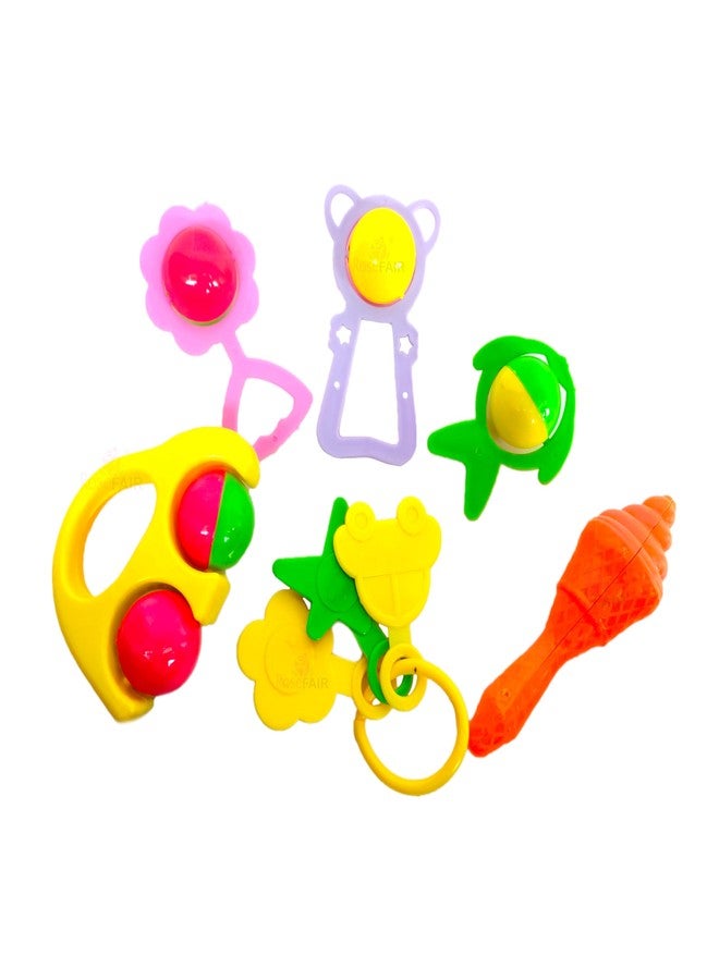 ROSEFAIR Baby Rattles Toys Set, Infant Grab Shake Rattle, Sensory Teether, Development Learning Music Sound Toy, Newborn Birthday Gift (MULTI-10) - Image 1