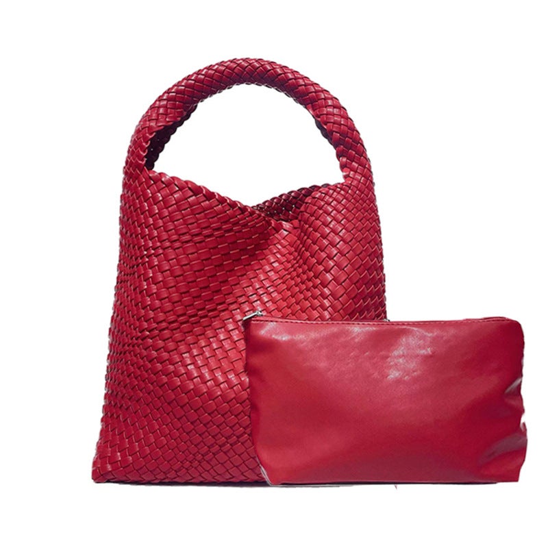 Underarm 2025 Fashion Handmade Woven Bag Mother Bag New Women'S Large Capacity Tote Bag Shoulder All-Match Bag For Women - Image 5