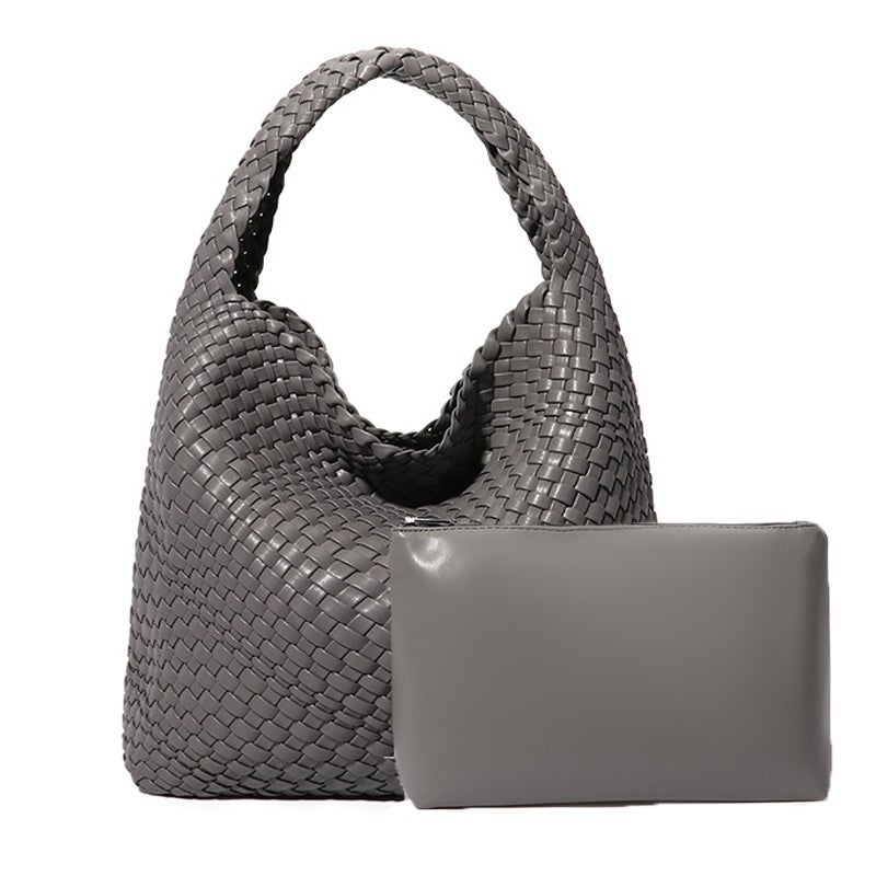 Underarm 2025 Fashion Handmade Woven Bag Mother Bag New Women'S Large Capacity Tote Bag Shoulder All-Match Bag For Women - Image 1