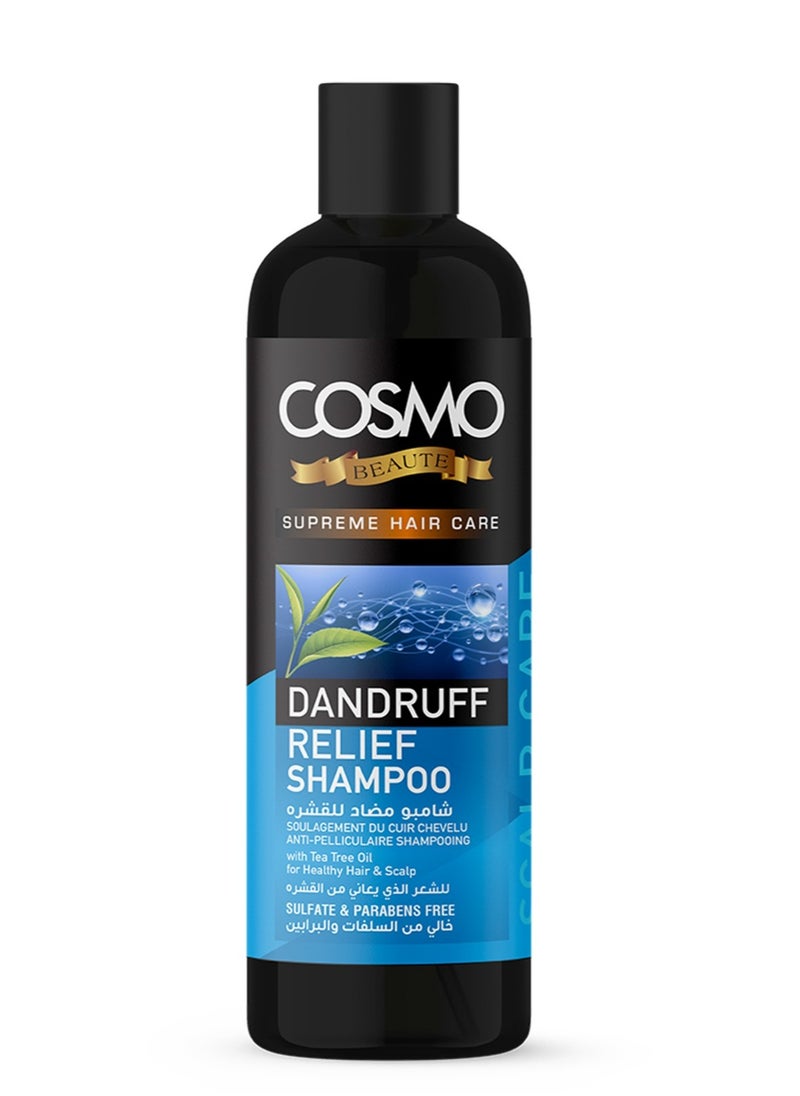 COSMO Dandruff Relief Shampoo Sulfate And Parabens Free 500Ml 