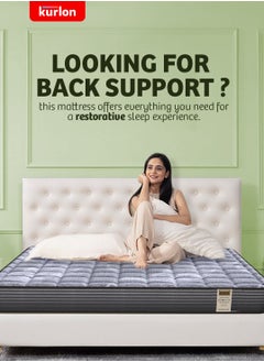 Kurlon Kurlon Ecolux Mattress | 3-Zone Natural latex Mattress | Medium-to-Firm Support | Rubberized Coir | Firm Support for the back| King Size Mattress| 200Lx180Wx25H Cms  - Image 2