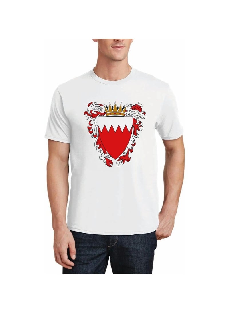 Bahrain Adult T-Shirt For Men-Short Sleeve Round Neck Tshirt Soft And Comfortable T-Shirt Ideal For Office,College,Celebration And Everyday Wear - Image 1