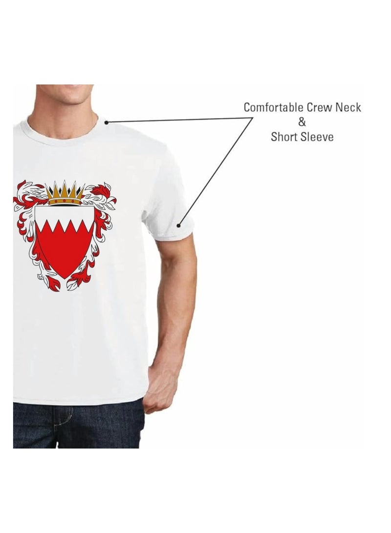 Bahrain Adult T-Shirt For Men-Short Sleeve Round Neck Tshirt Soft And Comfortable T-Shirt Ideal For Office,College,Celebration And Everyday Wear - Image 5