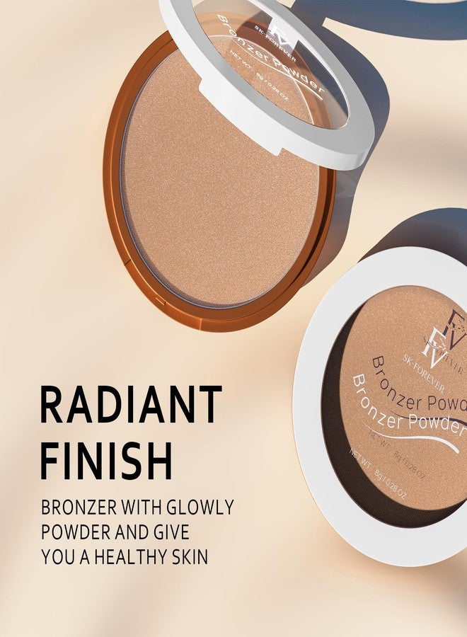 إف في بودرة برونزية من إف في، تدوم طويلاً، مقاومة للماء وقابلة للتكثيف، تمنحكِ إطلالة برونزية حريرية، لمسة نهائية متوهجة كبشرة الشمس، خالية من التلك، لون برونزي داكن، 0.28 أونصة - Image 4