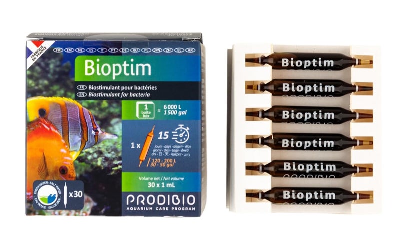 Prodibio Bioptim, Nutrients for Bacteria, Saltwater, 30/1 mL vials, 30 gal and up - Image 3