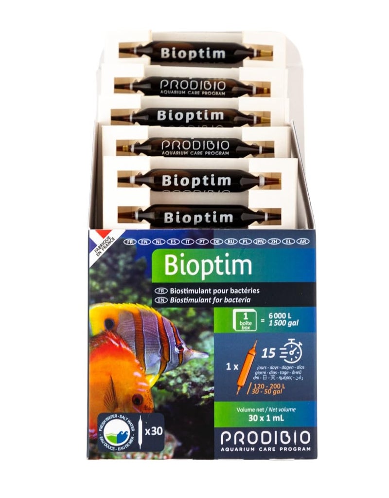 Prodibio Bioptim, Nutrients for Bacteria, Saltwater, 30/1 mL vials, 30 gal and up - Image 4