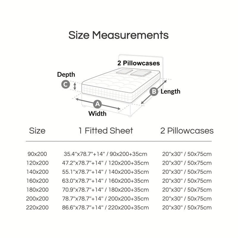Set Of 3 Khaki Bamboo Viscose Bedding Fitted Sheet And 2 Pillowcases 300 Thread Count 60 Single Yarn Durable Weave Breathable Extra Deep Pocket Moisture Wicking Cooling Touch Ultra Soft For Hot Sleepers - Image 4
