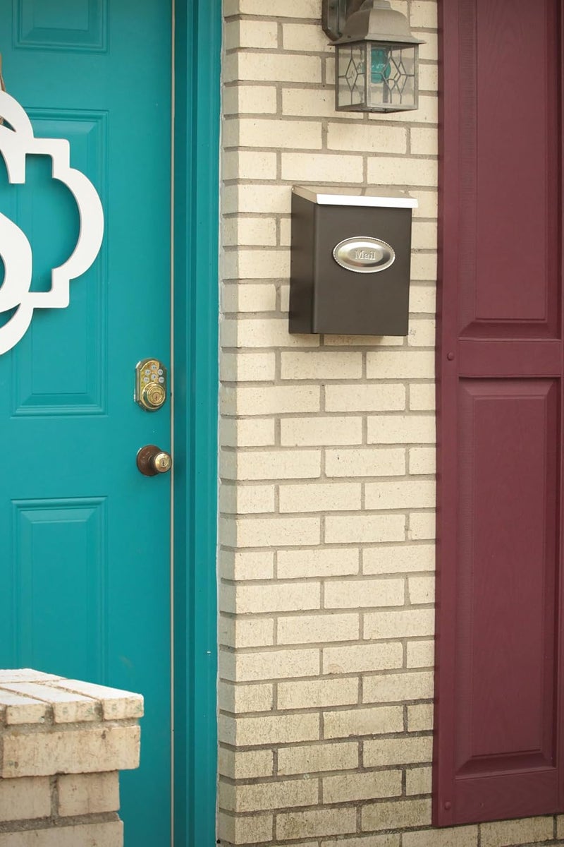 ARCHITECTURAL MAILBOXES Designer Galvanized Steel Wall-Mount Mailbox, DVKPBZ0AM, Venetian Bronze, Medium - Image 4