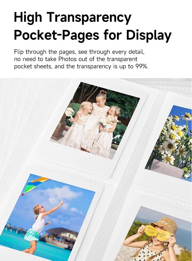 Tersely 128 Pockets Mini Photo Album for Fujifilm Instax Mini Camera, Polaroid Snap,SocialMatic Instant Cameras  - Image 4