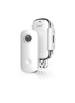 Generic C100 Mini Camera, 4K Waterproof Sports Video Camera, Lightweight WIFI Wireless Mini Body Camera, Compact And Portable Sports Action Camera, (1pc, C100 White, 4K)  - Image 1