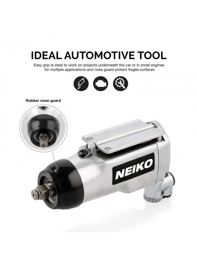 Neiko Neiko 30088A 3/8" Drive Butterfly Impact Wrench, 75 Foot/Pound High Power Outlet Air Wrench, 10,000 RPM Pneumatic Impact Wrench, 1/4 Air Inlet 3/8 Air Hose Size Pneumatic Tool for Mechanics  - Image 4