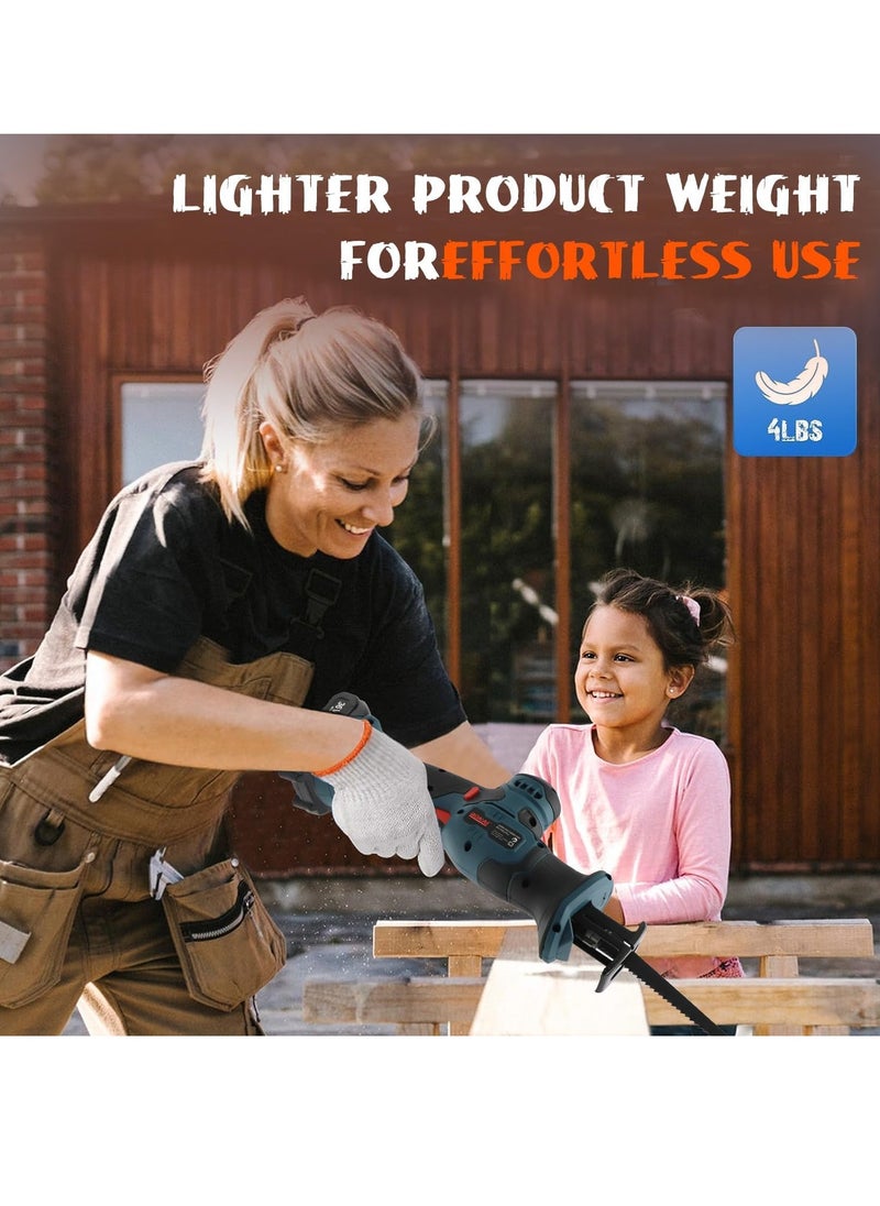 BONAI - BONAI 36V Powerful Reciprocating Saw with 2 Batteries 2 pcs Blades and charger for Wood and Metal Cutting - Image 1
