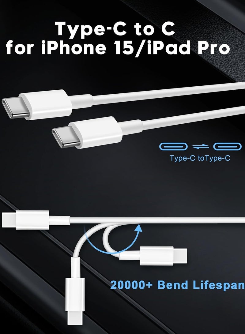 general iPhone 15/15 Pro Max Car Charger, 2 Pack 40W Dual Port Fast USB C Car Charger Power Adapter with 3FT USB C to C Cable for iPhone 15/15 Plus/15 Pro Max, iPad Pro/Air/Mini - Image 5