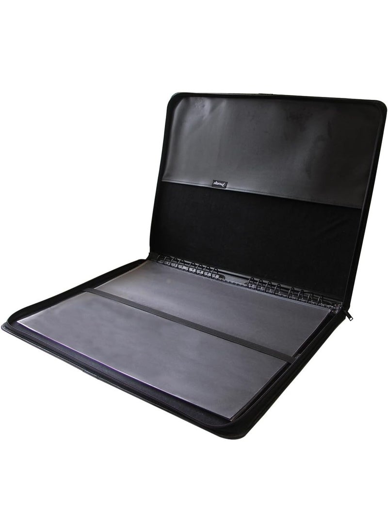 Alvin Premier Series Leather Presentation Cases Size 85 H x 11 W Color Black  - Image 1