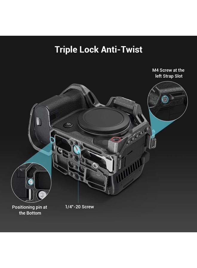 SmallRig R5C Camera Cage Handheld Kit for Canon R5 C with Top Handle, Full Cage, Cable Clamp for HDMI&USB-C -3891 - Image 3