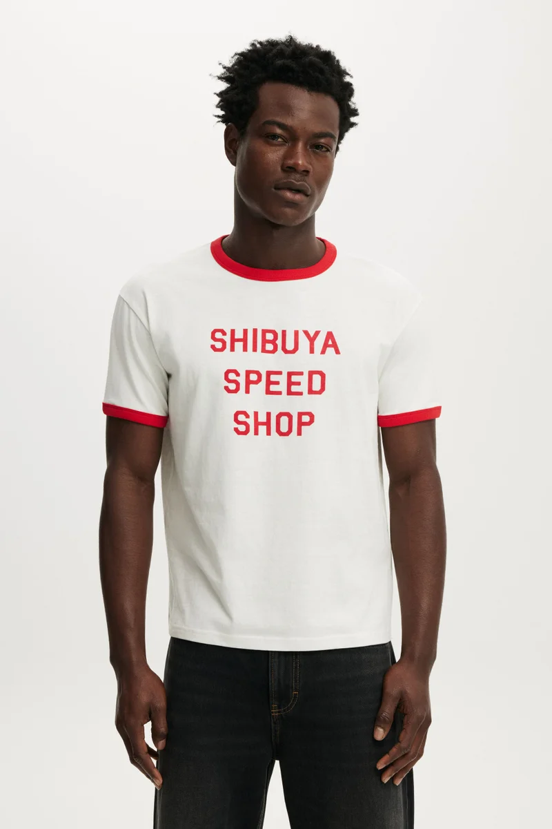 كوتون اون Fitted Graphic T-Shirt