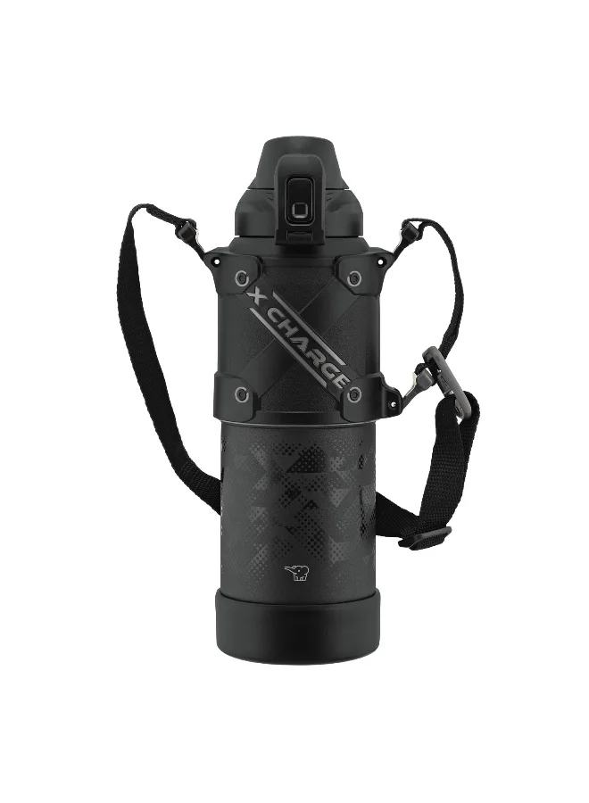 زوجيروشي زجاجة زو جيروشي ستانلس ستيل معزولة بالفاكيوم،  لتر، أسود