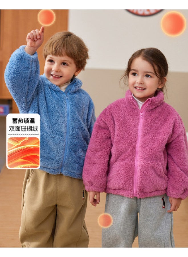 Doodle Home kids' Fleece-lined Winter Jacket - Cozy Boys' & Girls' Outerwear For Children - Image 1