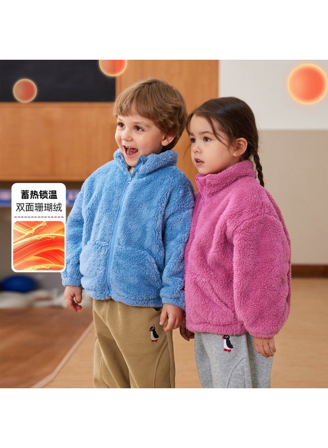 Doodle Home kids' Fleece-lined Winter Jacket - Cozy Boys' & Girls' Outerwear For Children - Image 2