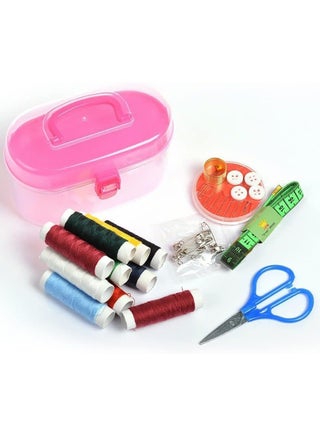 Sewing Kit with Plastic Storage Box, Tape Measure, Scissors, Pins, Buttons and More, Multi-Purpose Organizer for Crafts and Cosmetics - pzsku/Z8150E3429CFBC71B5F3BZ/45/_/1727105699/4bb4d3c2-5490-4685-8b1d-e2c8f08a9713