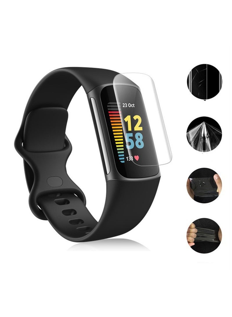 غطاء حماية للشاشة من TPU المرن 8 قطع لت-fitbit charge 5 تغطية كاملة شفاف ملحقات صديقة - Image 2