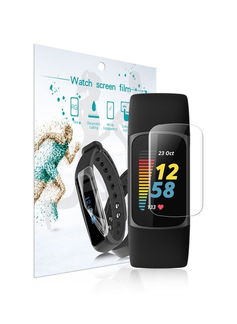 غطاء حماية للشاشة من TPU المرن 8 قطع لت-fitbit charge 5 تغطية كاملة شفاف ملحقات صديقة - Image 4