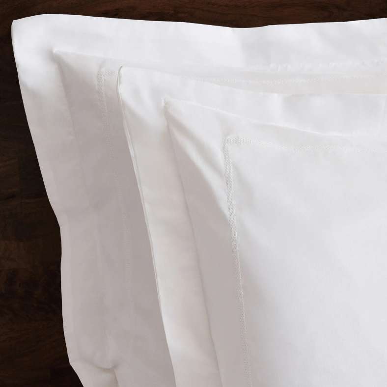Pan Home Classic Egyptian 2-piece 400TC Euro Sham 65x65cm - White - 121IHP9900462 - Image 2