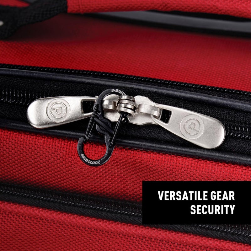 Nite Ize S-Biner MicroLock Stainless Steel - S-Biner with Locking Dual Sided Gates - Keep Keys Secure with Carabiner Key Holder - Black (2 Pack) - Image 4