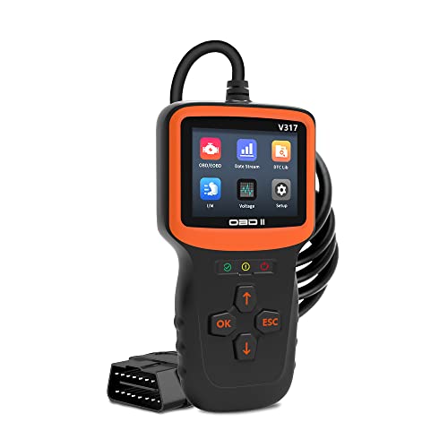 Outzone V317 OBD2 Car Fault Diagnostic InstrumentClearing Vehicle Fault Code Checking ML StatusMode 8 TestSupports 8 LanguagesApplicable to All Cars That Comply with OBD ll Protocol Since 1996