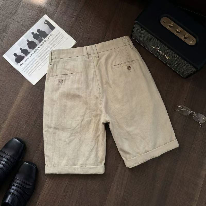 Men's Casual Linen Blend Shorts - Image 4