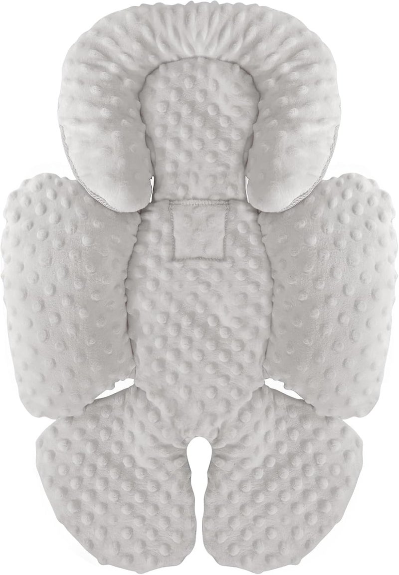KAKIBLIN Infant Car Seat Insert, Carseat Head Insert & Body Support for Newborn, 2-in-1 Reversible Newborn Car Seat Cushion, Soft Stroller Insert for Car Seats, Bouncer, Strollers, Swing - Image 1