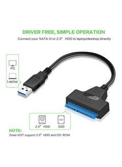 Generic Type C To SATA Adapter Converter Cable 22Pin Drive Multicolour  - Image 2