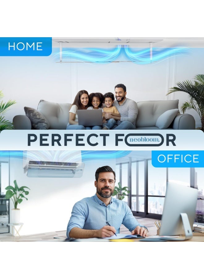 XVersion Adjustable AC Air Deflector – Universal Split AC Wind Direction Controller Adjustable AC Air Deflector 56–102.5cm - Image 4