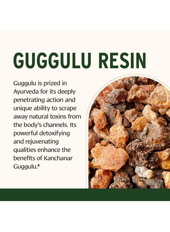 Banyan Botanicals Kanchanar Guggulu Tablets - Organic Lymph Supplement with Guggulu Resin - Promotes The Healthy Elimination of Natural Toxins* - 90 Tablets - Non-GMO Sustainably Sourced Vegan