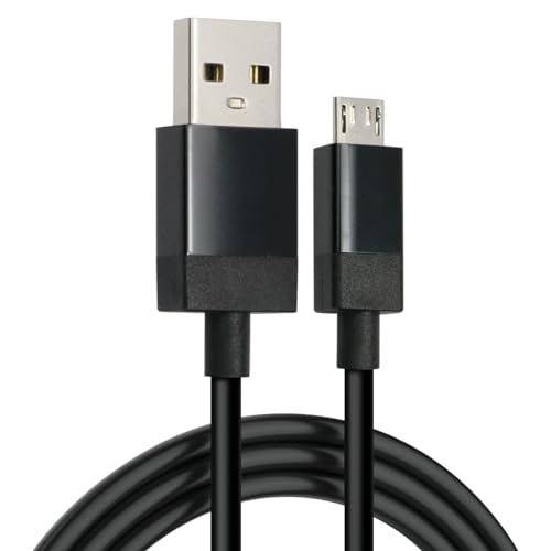SmallSpark Charger Charging Cable for Xbox One Controller, Micro USB 2.0 Play Data Sync Cord for PlayStation 4, PS4 Slim/Pro Controller, Samsung Galaxy, Android Phone (Black 10 Feet) - Image 1