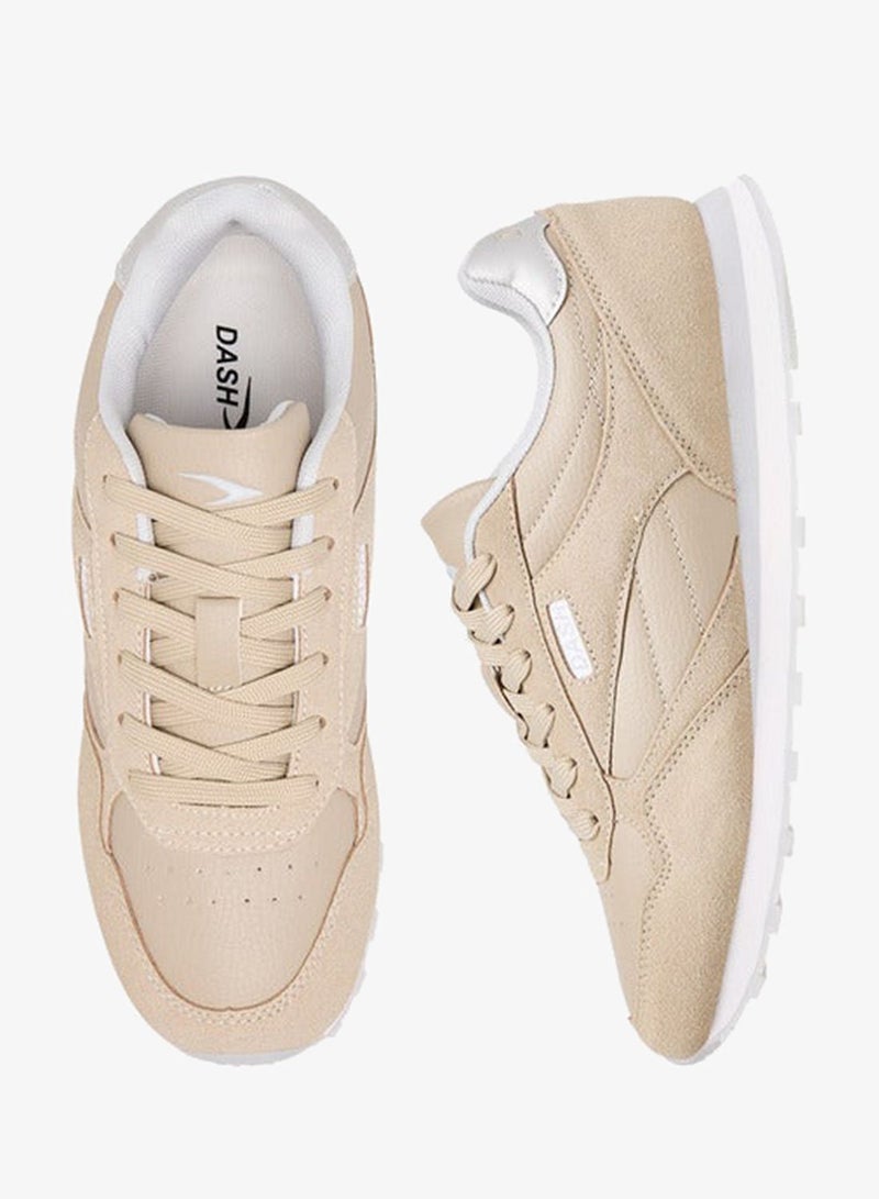 Dash Women Panelled Sneakers with Lace-Up Closure - Image 3