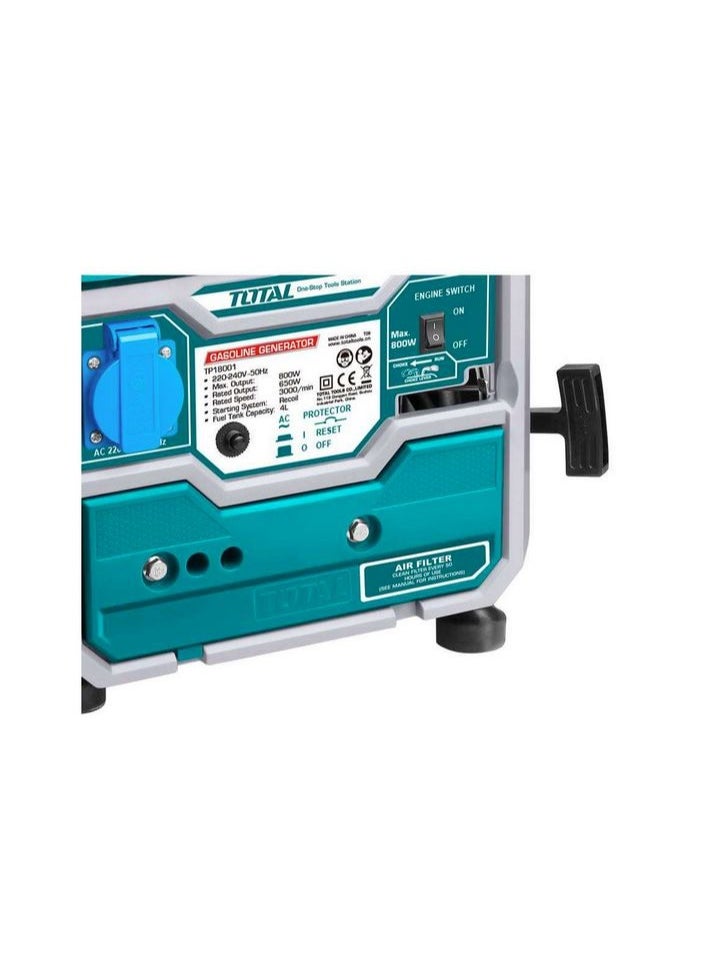 TOTAL - TOTAL Two Stroke Gasoline Generator 800 Watts 2HP TP18001 - Image 1