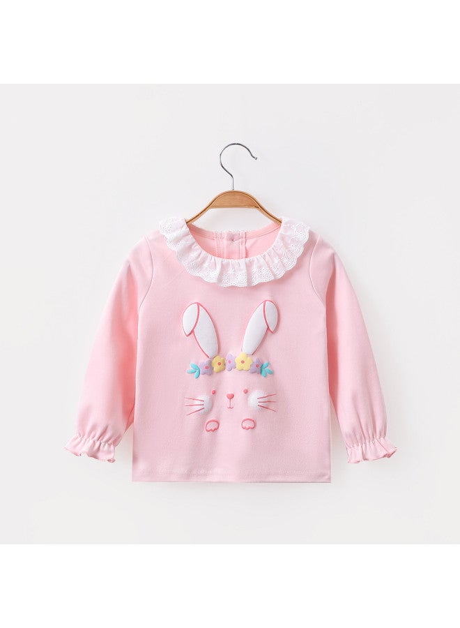 Girls' Baby Autumn Fashion Versatile T-shirt Long Sleeve Back-to-school Season Trendy - Image 2