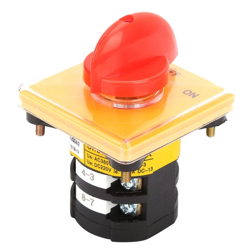 Jinyi Changeover Switch 25A 380V ON/OFF - 2-Position Rotary Switch for Home Appliances - Image 1