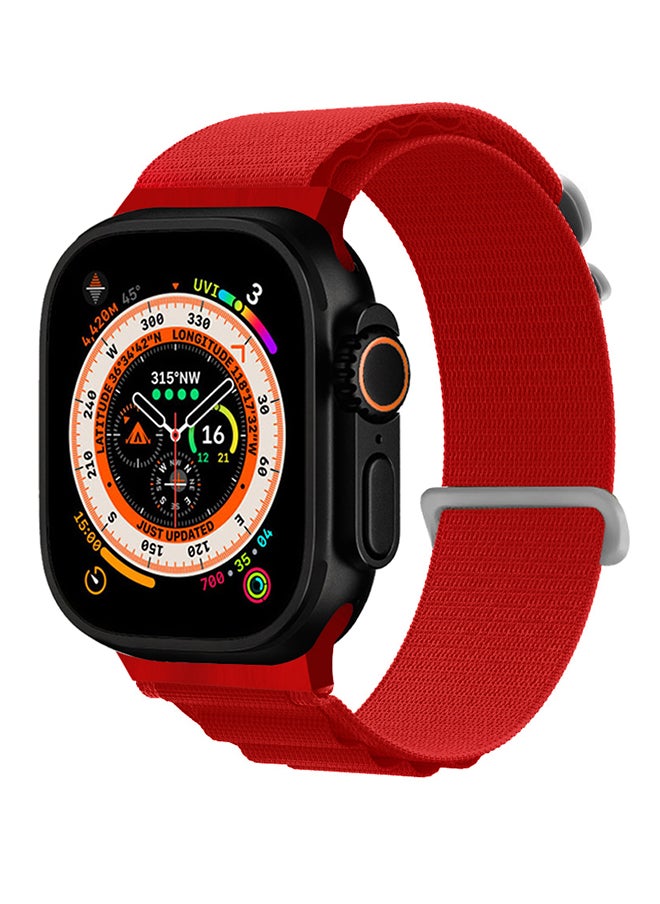 Generic Alpine Loop Band For Apple Watch Band 49mm/45mm/44mm/42mm Nylon Woven Sport Strap Compatible with iWatch Series Ultra2/Ultra/8/7/SE/6/5/4/3/2/1 Adjustable Strap  - Image 2