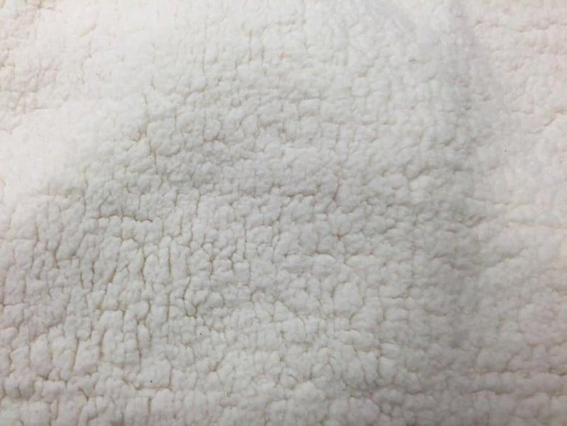 CottonFry Solid Fabric Cloth For Baby Photoshoot,Soft Toys Making,Art And Craft,Dresses,Jackets,Decoration Etc-1 Meter Length And 60+ Inch Pana(White Sherpa,30X30) - Image 2
