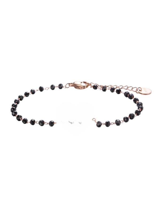 Stainless Steel Jewelry Clover Bracelet Female Simple Couple Bracelet Rose Gold Bracelet Niche 
