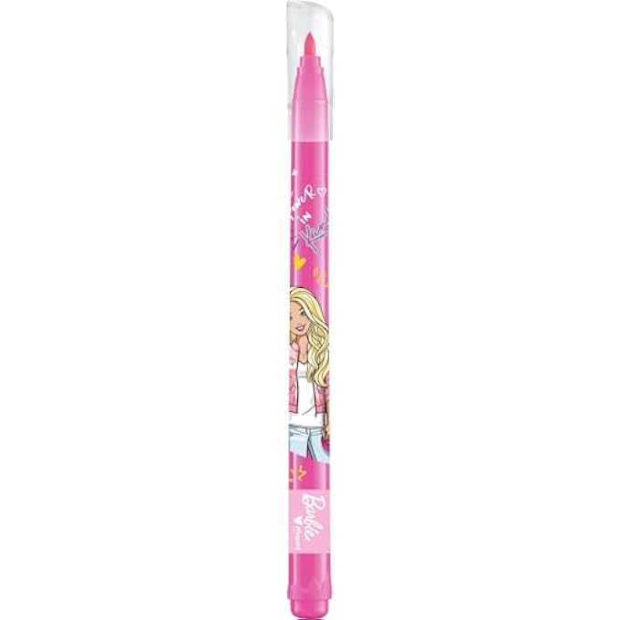 Barbie - FELT TIP PENS BARBIE X12 - BRIGHT COLOURS - FIXED SOFT TIP: Ø 2.8 MM - WRITING LENGTH > 220 M - Image 4