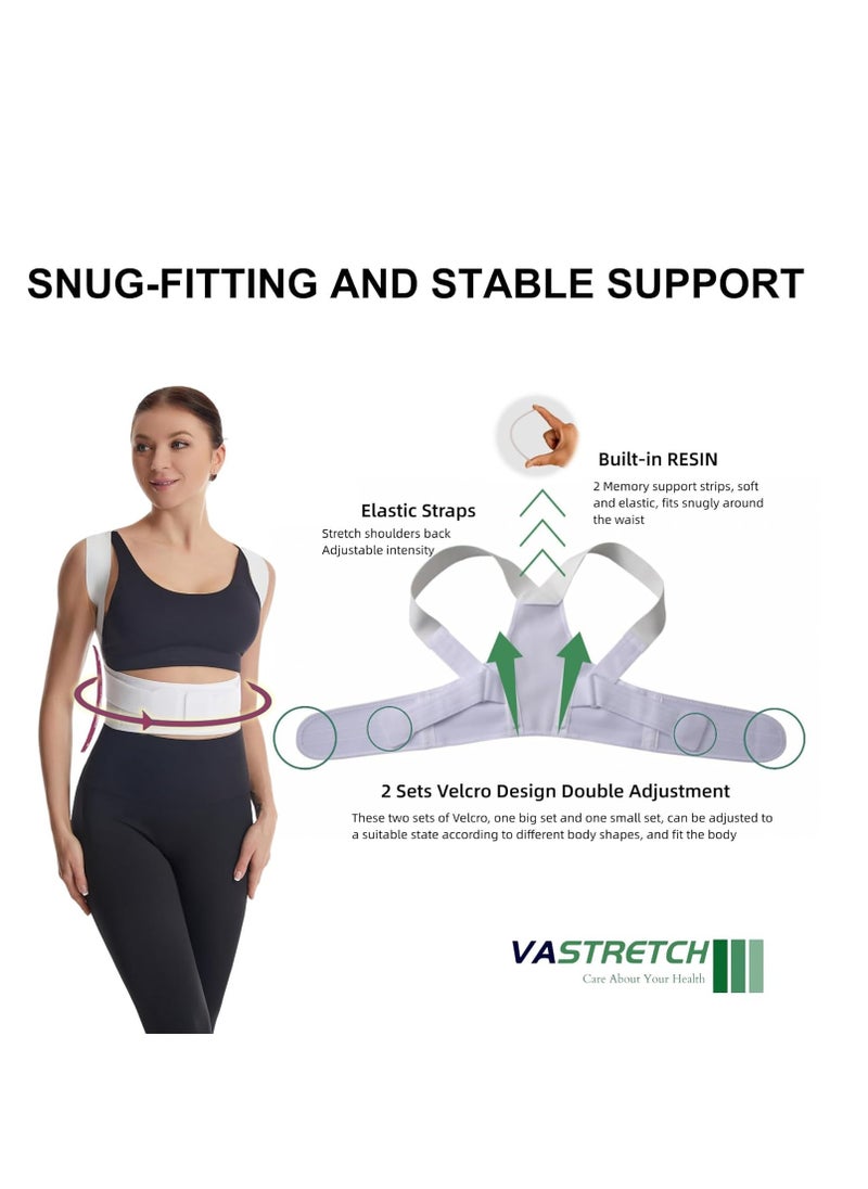 KASTWAVE Posture Corrector for Women, Adjustable Back Brace For Posture, Back Posture Corrector Providing Pain Relief From Lumbar, Neck, Shoulder, And Clavicle, Back (Large)  - Image 4